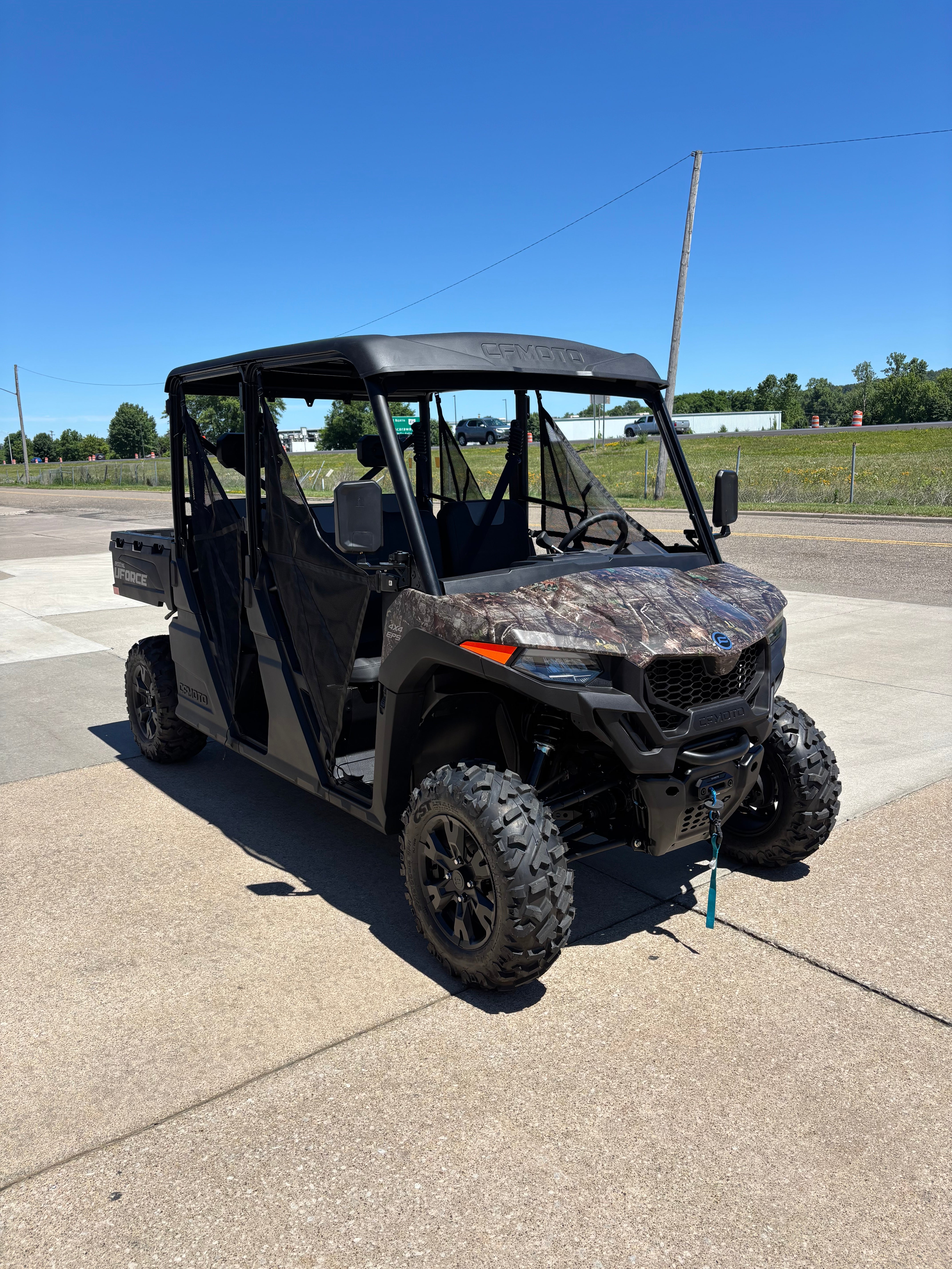 2026 Cfmoto Uforce 800 Crew Cab Utility Side by Side Camo