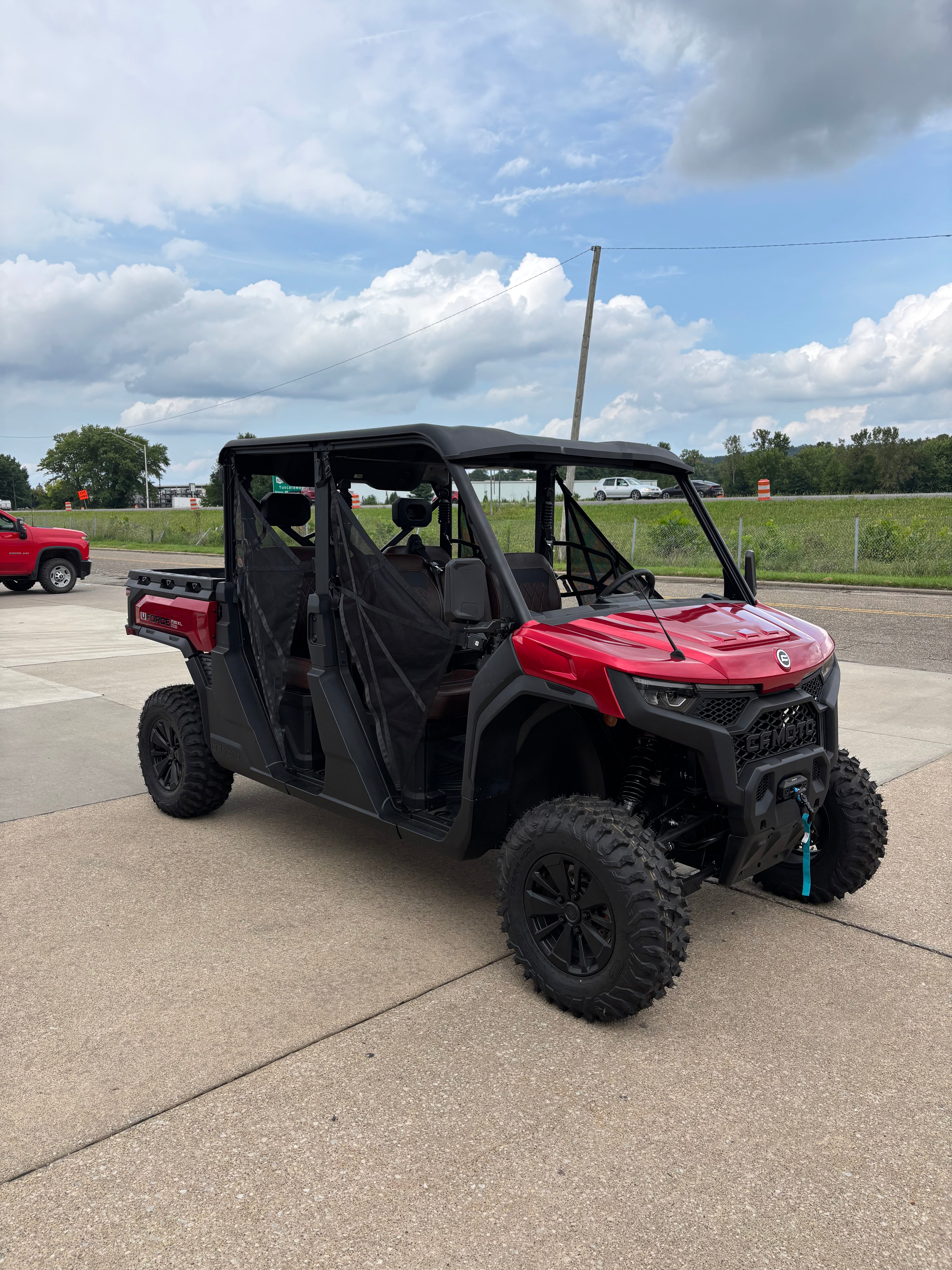 2026 Cfmoto Uforce U10 Pro Crew Cab Side by Side Red