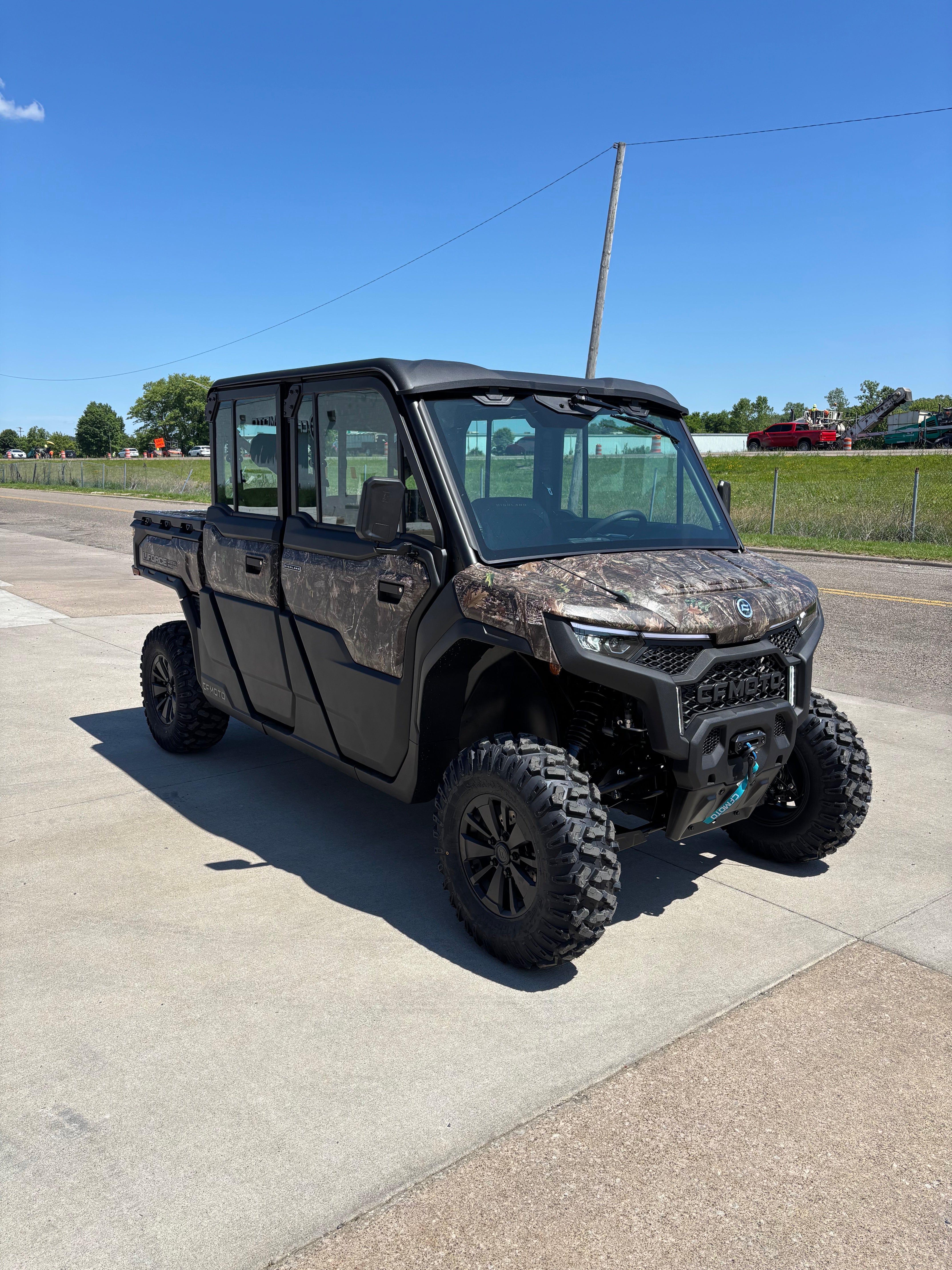 2026 Cfmoto U10 Pro Highland Crew Cab Side By Side Camo