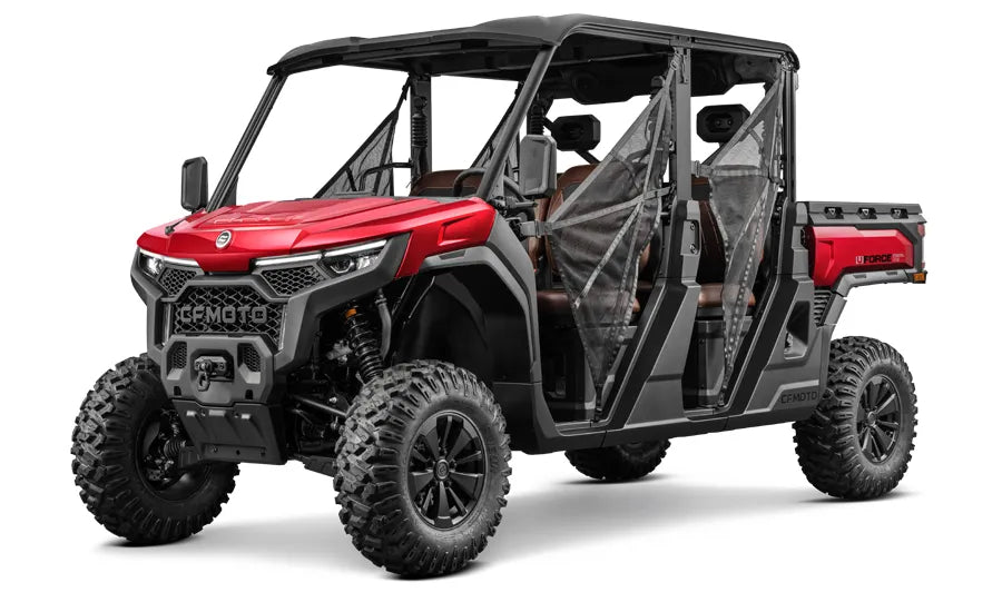 2026 Cfmoto Uforce U10 Pro Crew Cab Side by Side Red