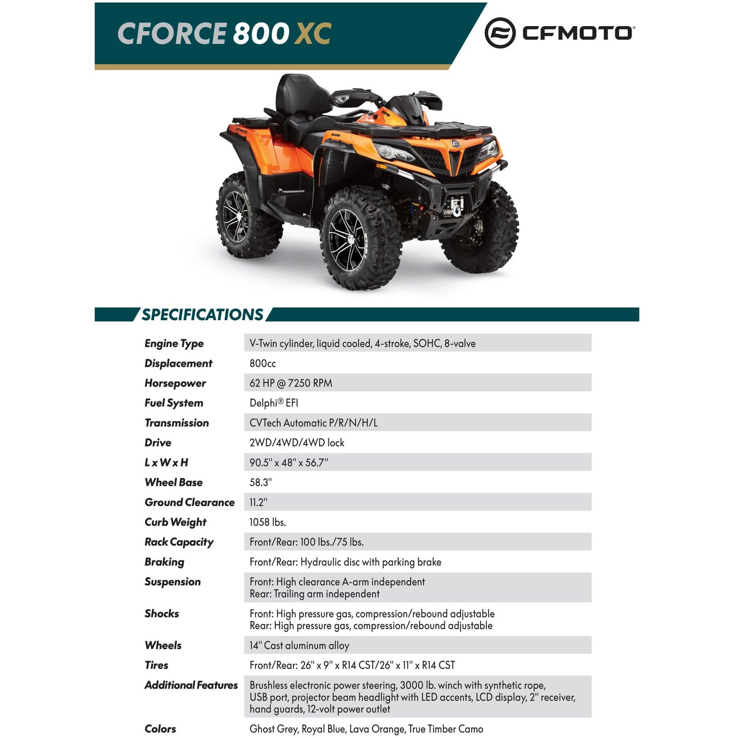 Cfmoto Cforce 800XC
