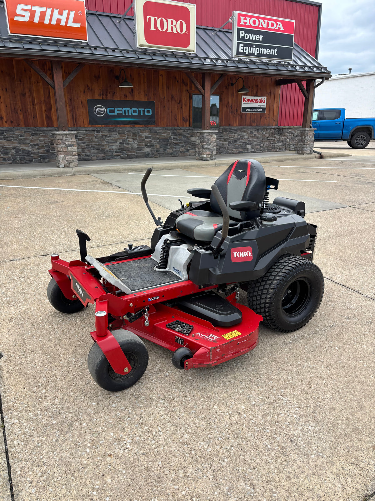 Used Toro Titan 54-inch zero-turn mower.