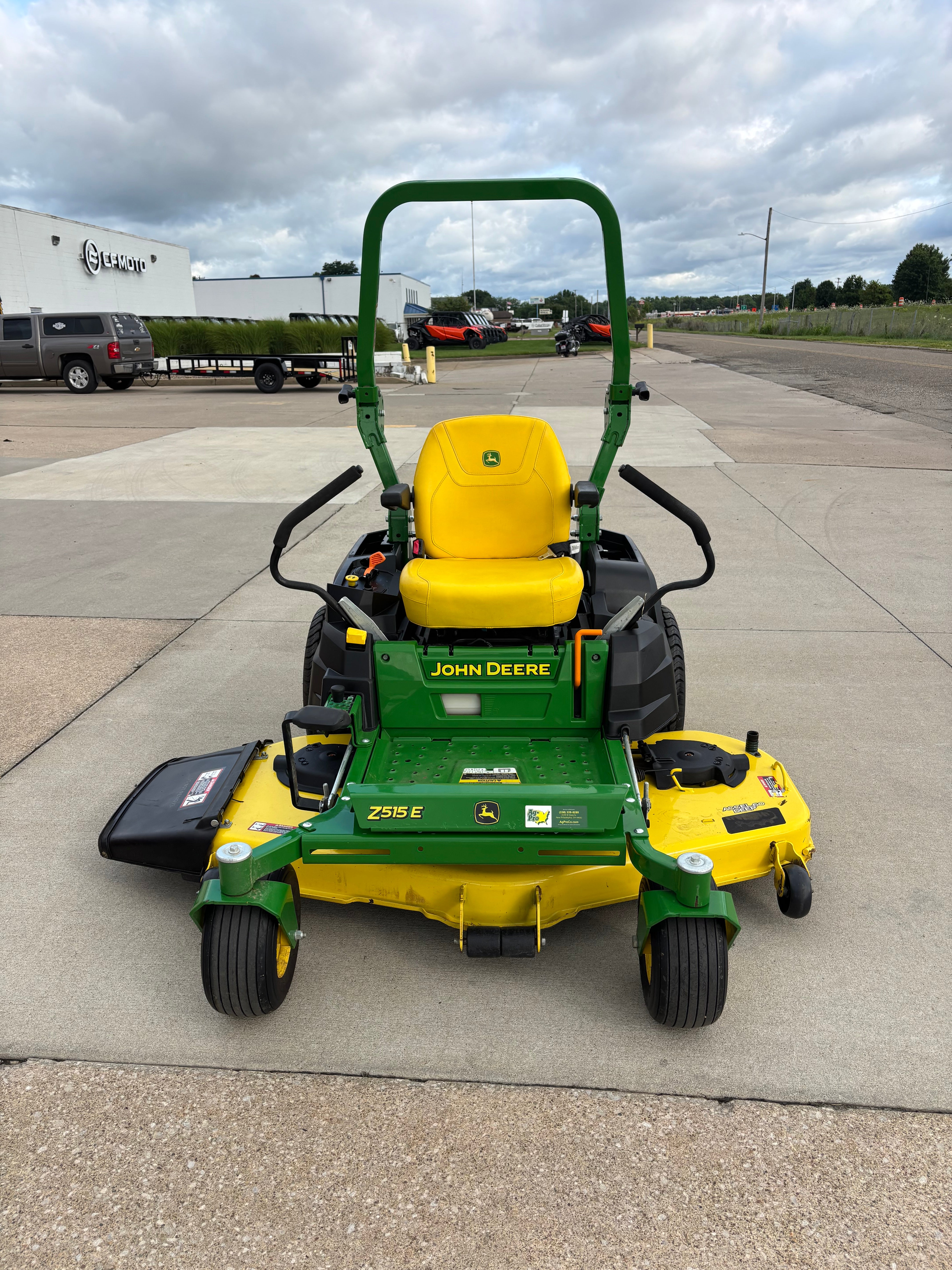 Used John Deere 60-inch zero-turn mower.