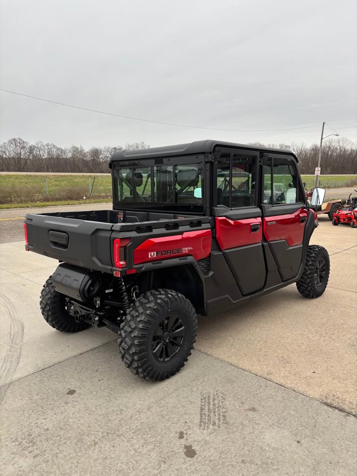 2026 Cfmoto U10 Pro Highland Crew Cab Utility Side by Side Red