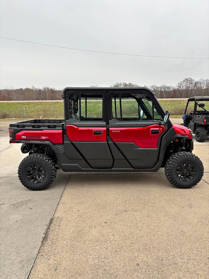 2026 Cfmoto U10 Pro Highland Crew Cab Utility Side by Side Red
