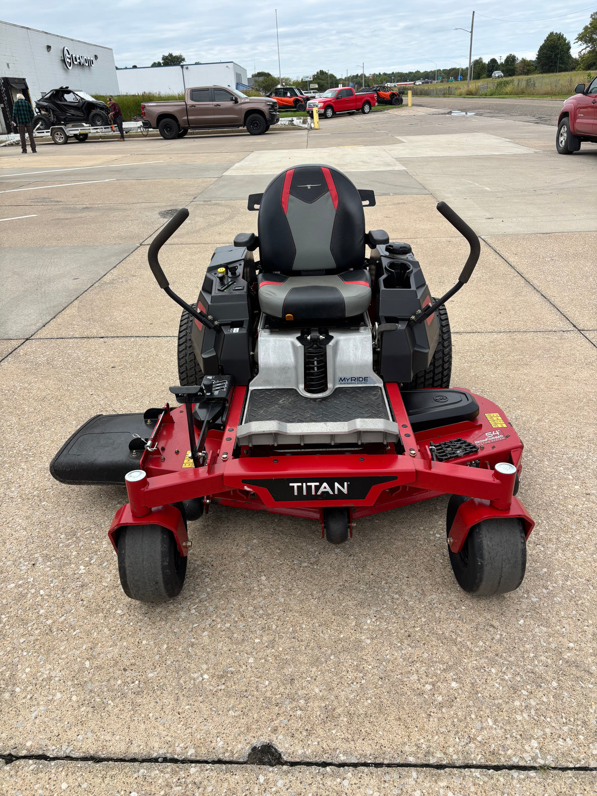 Used Toro Titan 54-inch zero-turn mower.