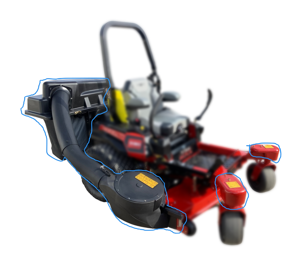 Powered Bagger TITAN MAX Zero Turn Radius Riding Mower