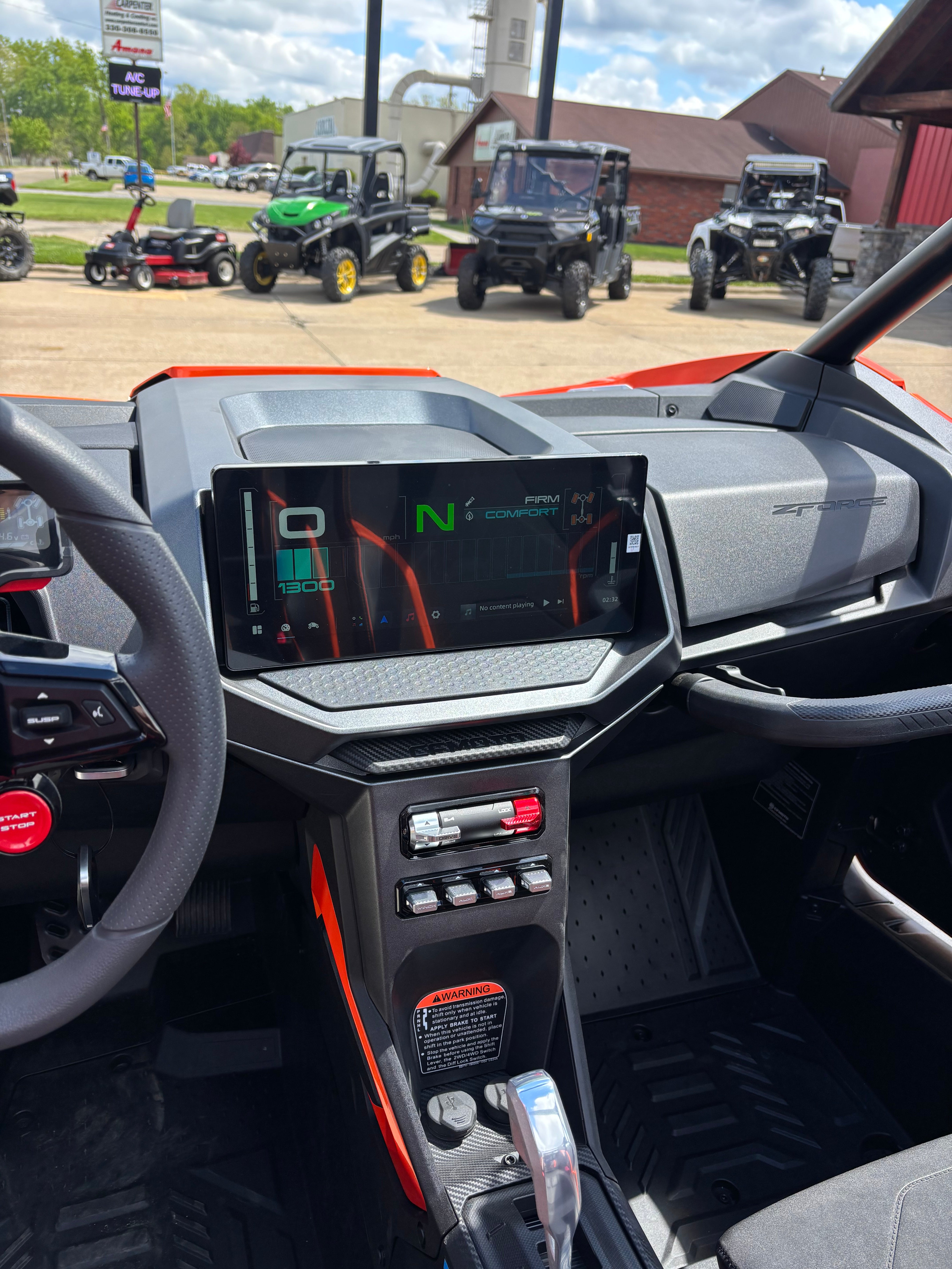 2026 Cfmoto Zforce Z10 4 Sport Side By Side Orange