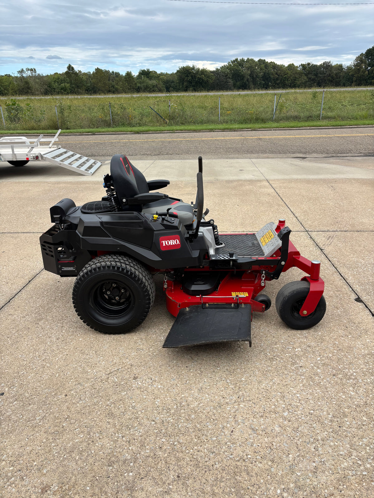 Used Toro Titan 54-inch zero-turn mower.