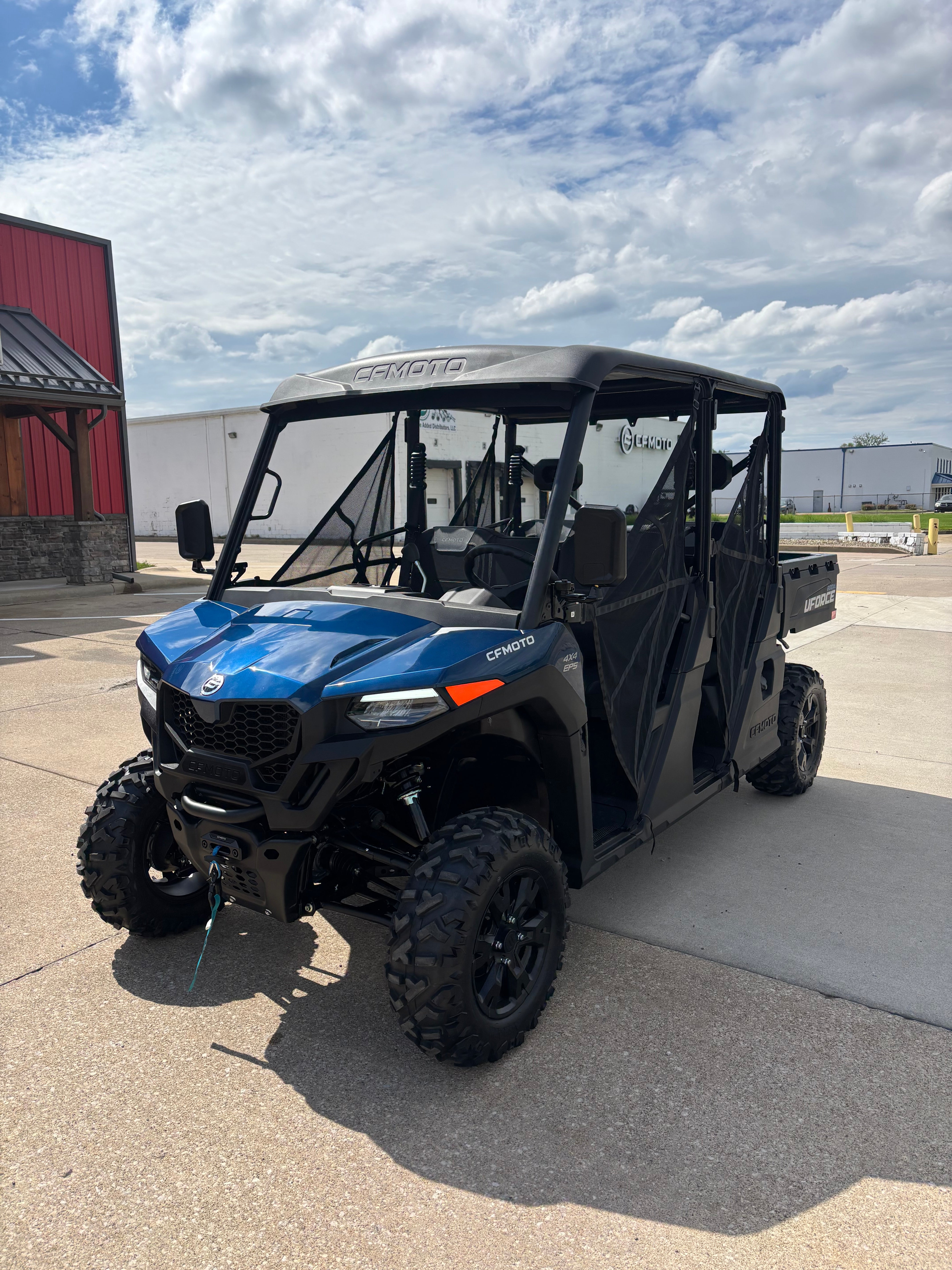 2026 Cfmoto Uforce 800 Crew Cab Side by Side Blue