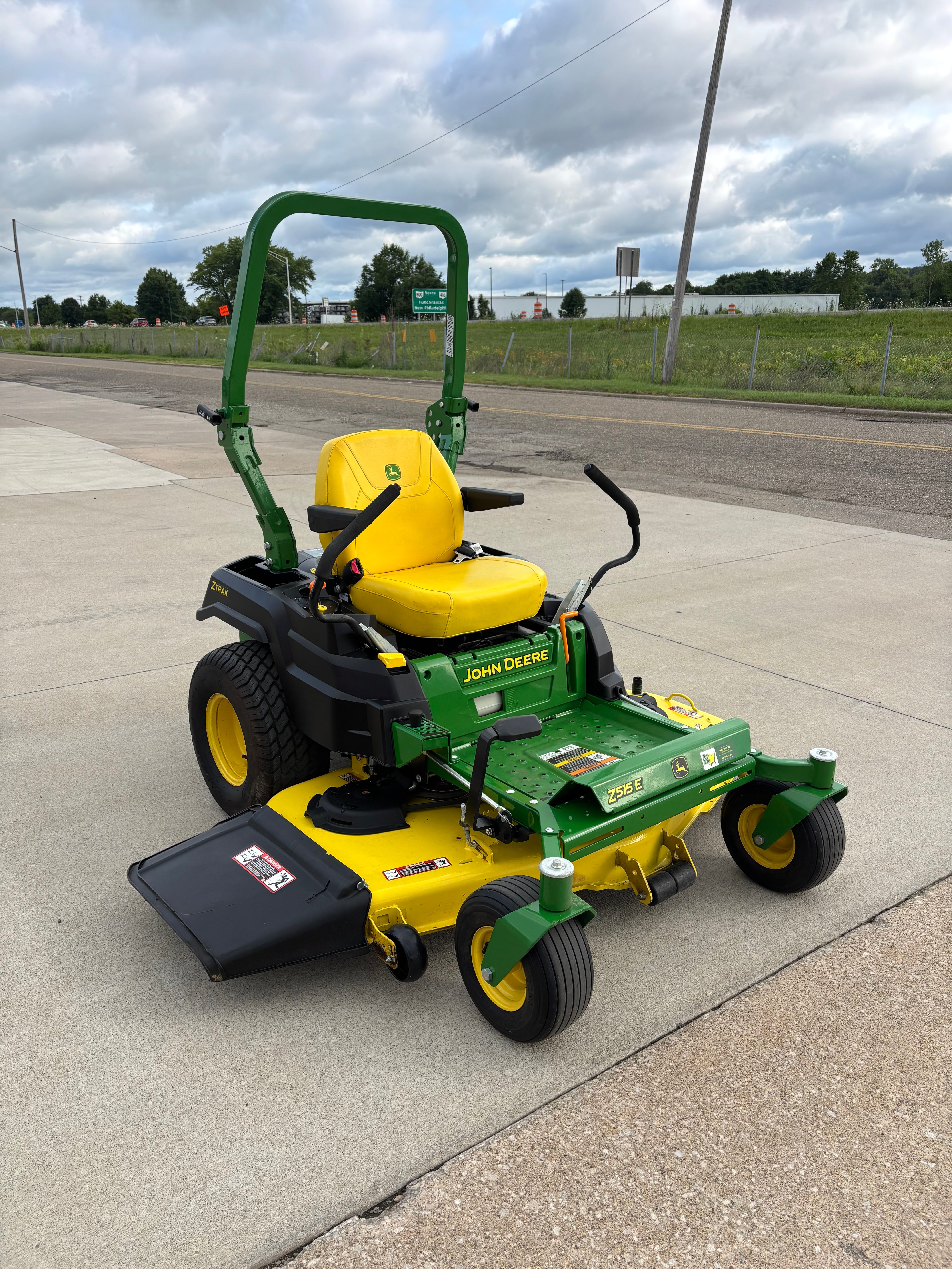 Used John Deere 60-inch zero-turn mower.
