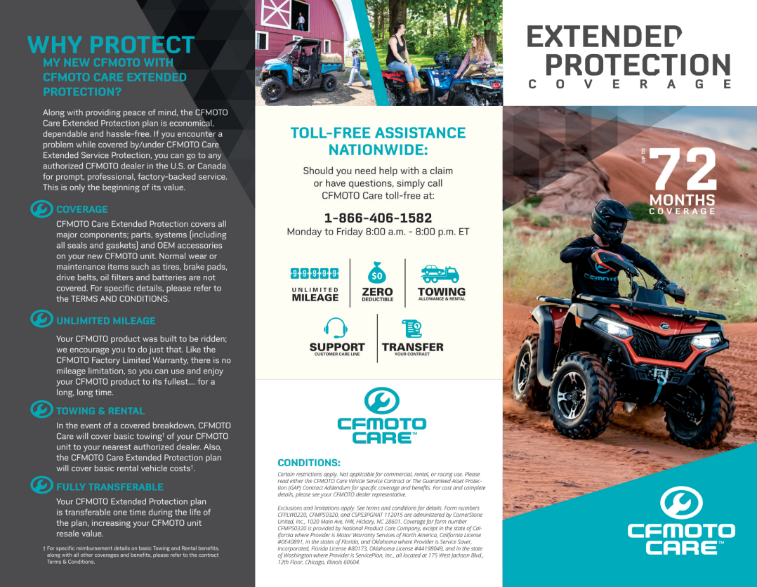 Extended Warranty for your CFMOTO UTV