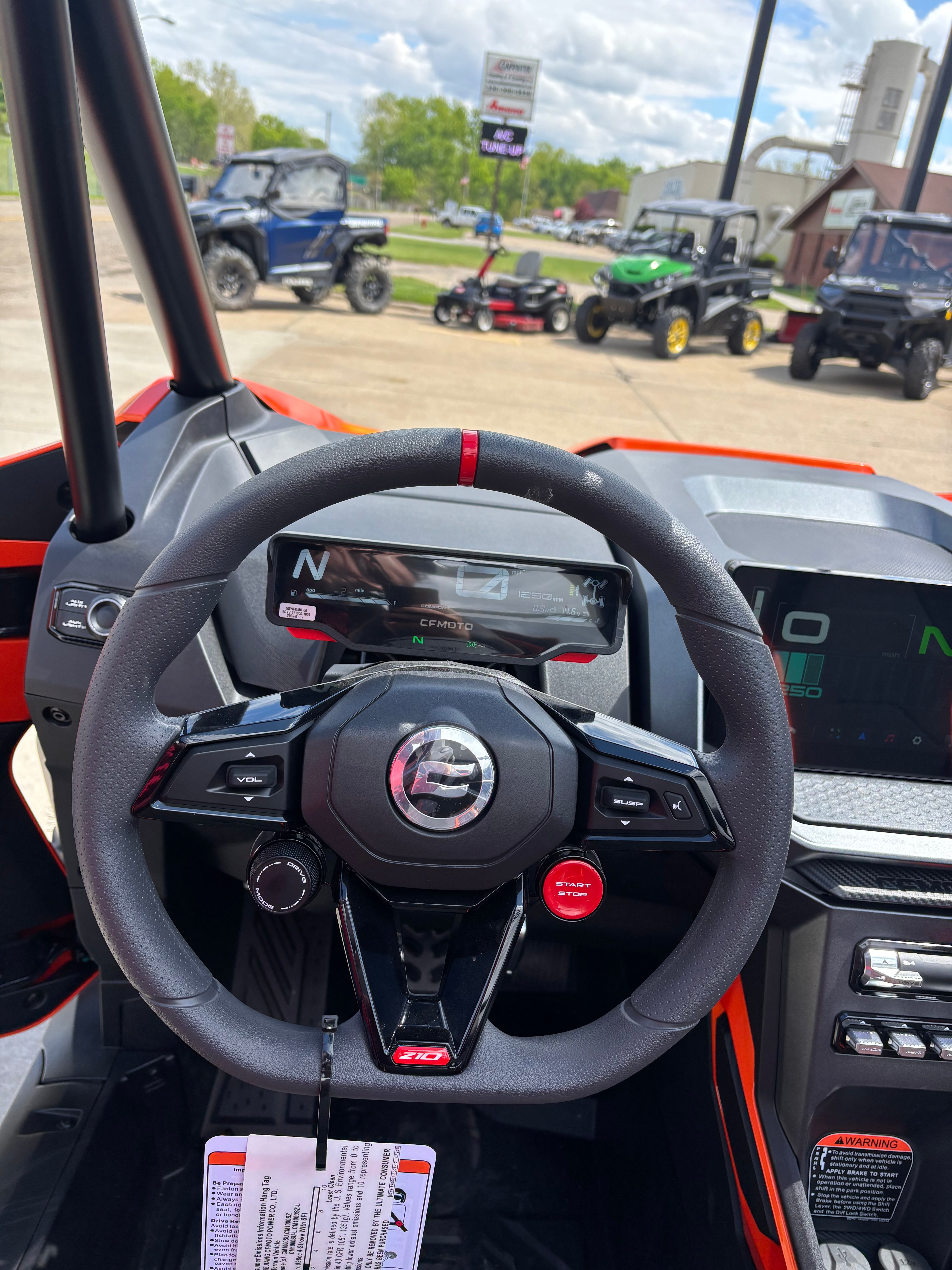 2026 Cfmoto Zforce Z10 4 Sport Side By Side Orange