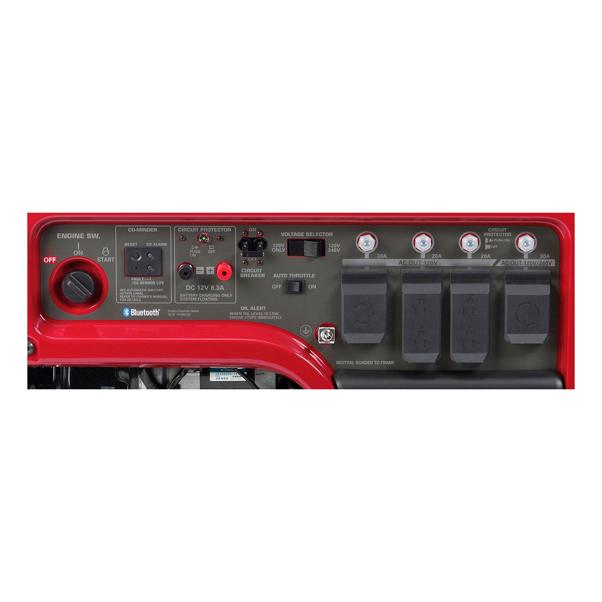Honda EM5000SX generator control panel