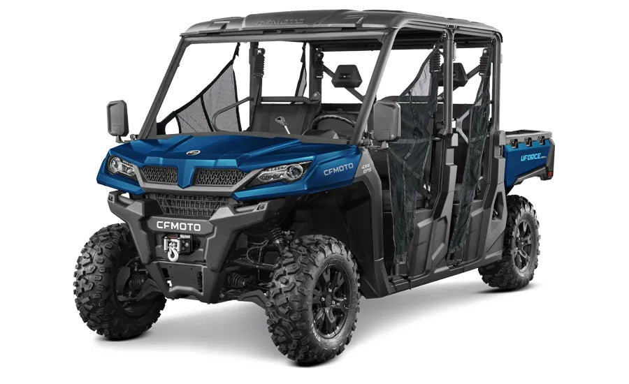 2026 Cfmoto Uforce 1000XL Crew Cab Side by Side Blue