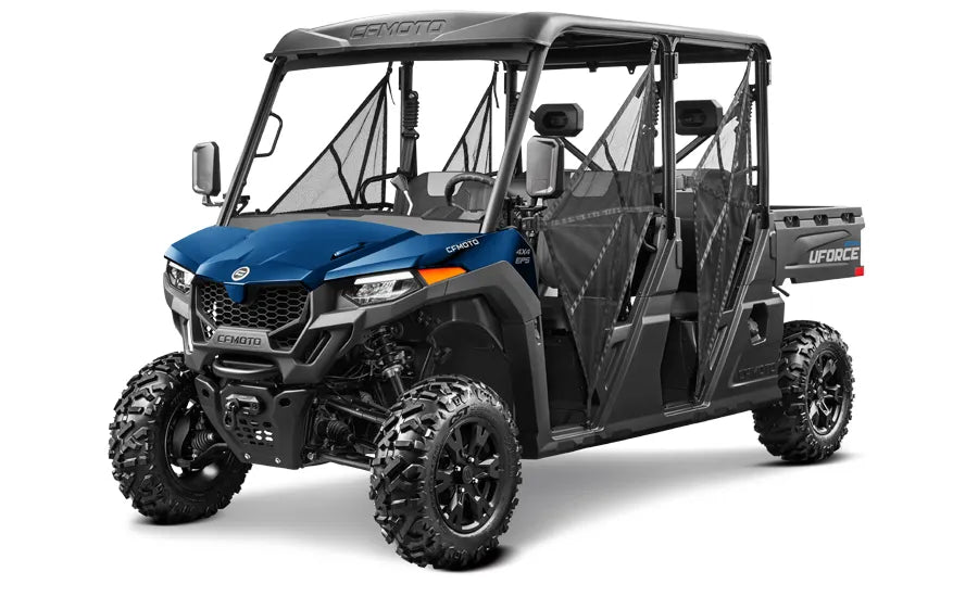 2026 Cfmoto Uforce 800 Crew Cab Side by Side Blue