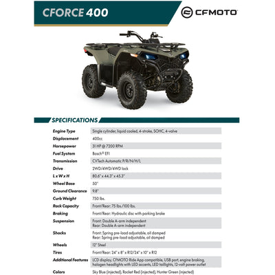 Cfmoto Cforce 400