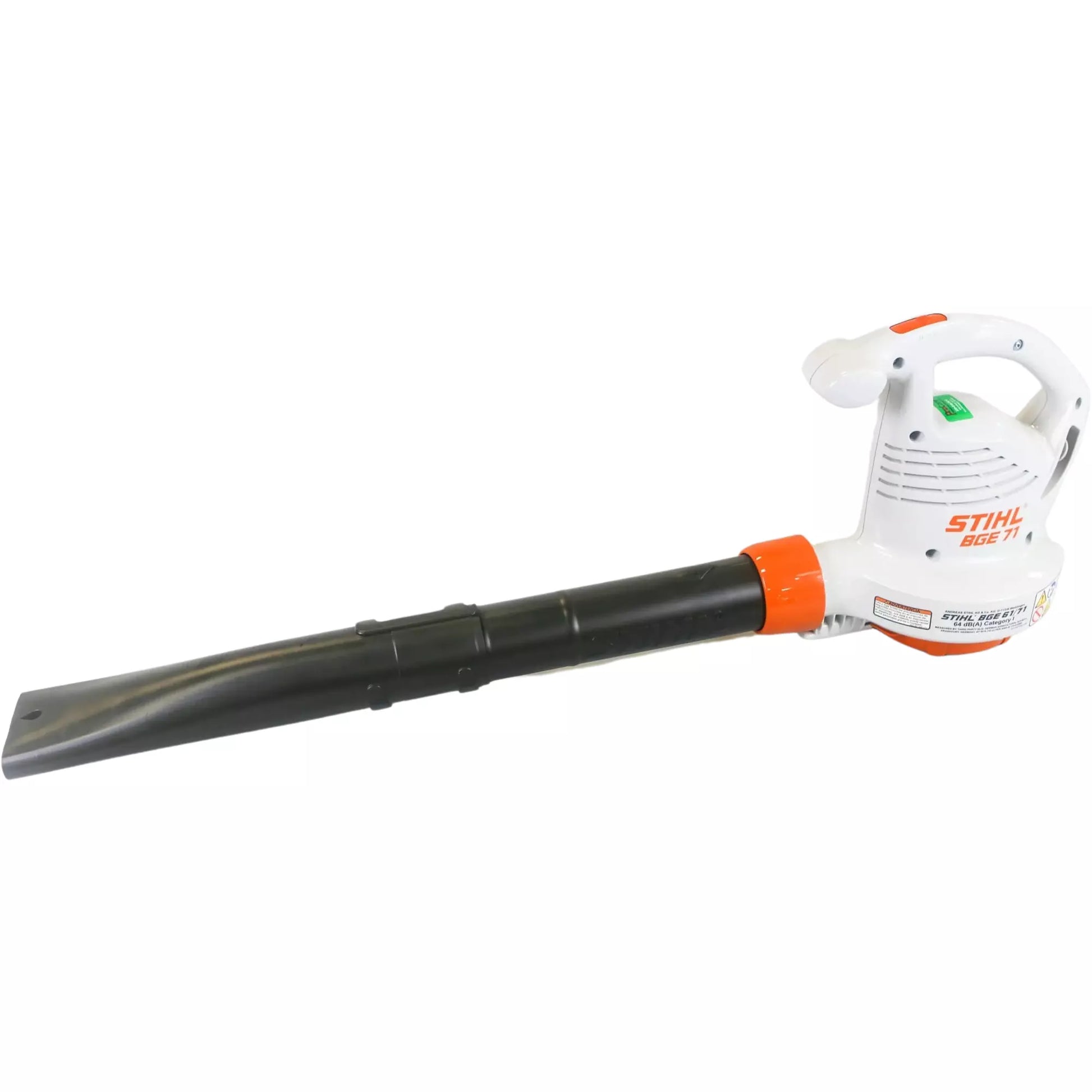 Stihl bge 71 148 miles per hour 285 cfm electric handheld leaf blower deals